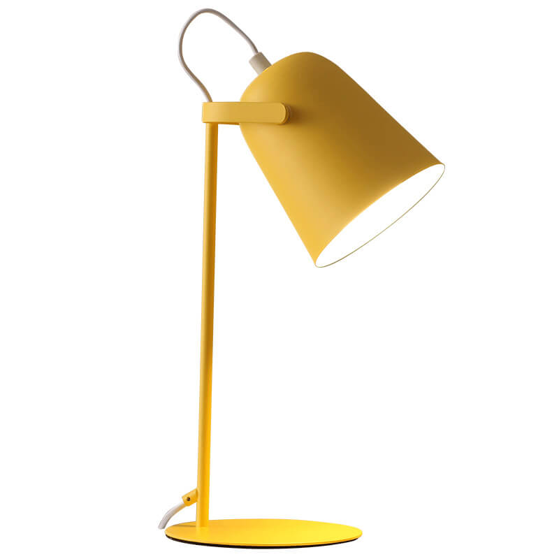 Lámpara de escritorio LED ajustable de metal en estilo nórdico, ideal para iluminación moderna en oficina y estudio. 6