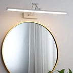 Lámpara de pared LED ajustable de diseño lineal en acabado metálico, disponible en negro o blanco, ideal para interiores y con clasificación IP 13