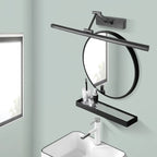 Lámpara de pared LED ajustable de diseño lineal en acabado metálico, disponible en negro o blanco, ideal para interiores y con clasificación IP 6