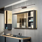 Lámpara de pared LED moderna con diseño elegante en acabado negro o blanco, disponible en tamaños de 40, 60 y 80 cm, 3