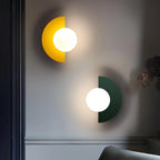 Lámpara de pared LED semicircular de estilo retro disponible en varios colores, ideal para crear una iluminación acogedora en el hogar. 3