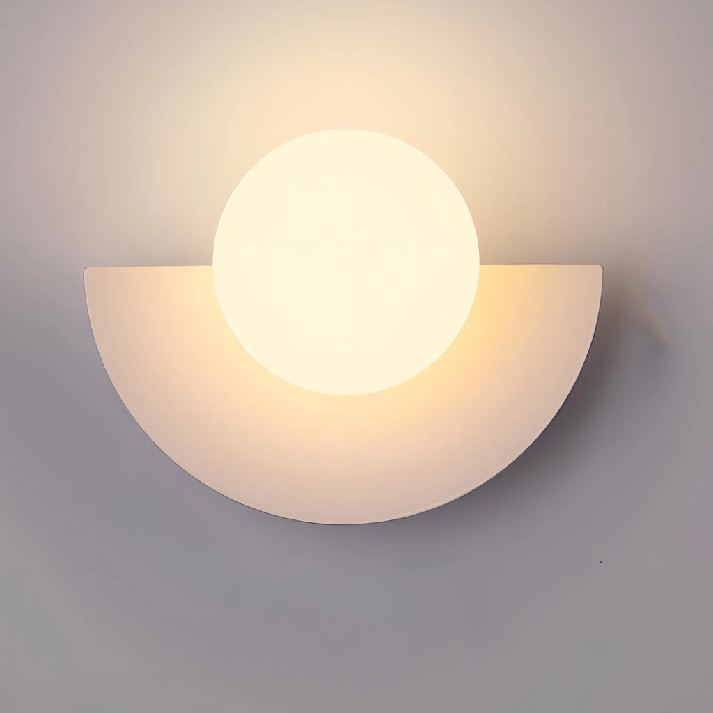 Lámpara de pared LED semicircular de estilo retro disponible en varios colores, ideal para crear una iluminación acogedora en el hogar. 6