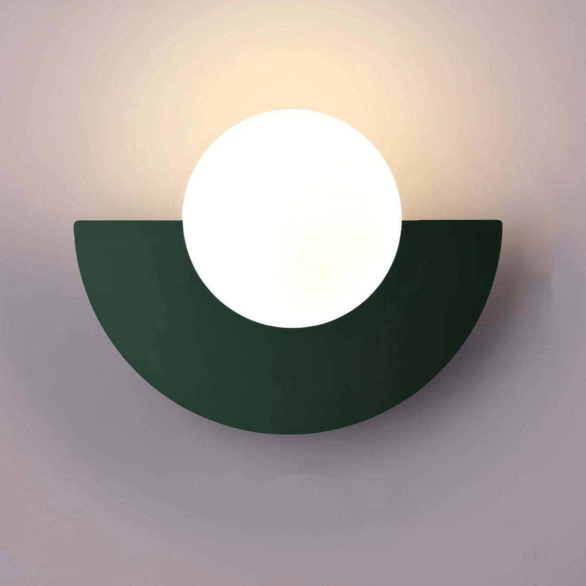 Lámpara de pared LED semicircular de estilo retro disponible en varios colores, ideal para crear una iluminación acogedora en el hogar. 7