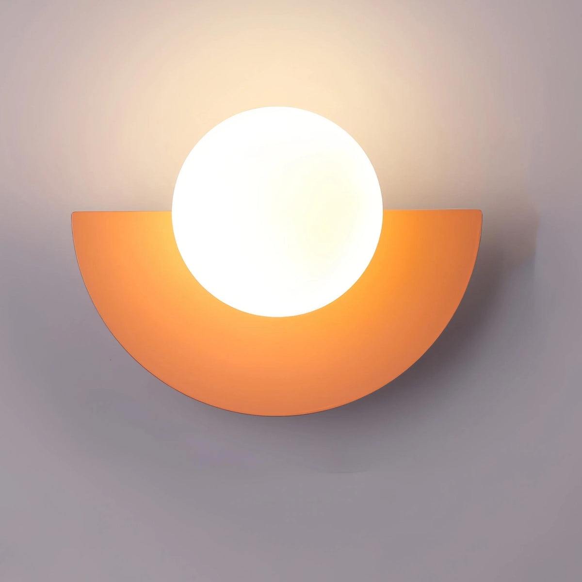 Lámpara de pared LED semicircular de estilo retro disponible en varios colores, ideal para crear una iluminación acogedora en el hogar. 8