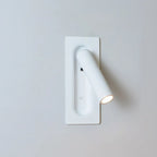 Lámpara de pared LED minimalista de aluminio con cabezal giratorio y control táctil, ideal para iluminación moderna en interiores. 0