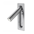 Lámpara de pared LED minimalista de aluminio con cabezal giratorio y control táctil, ideal para iluminación moderna en interiores. 6