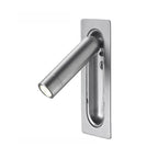 Lámpara de pared LED minimalista de aluminio con cabezal giratorio y control táctil, ideal para iluminación moderna en interiores. 8