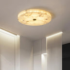 Lámpara de techo LED empotrada con acabado de alabastro y metal, disponible en tamaños de 40cm, 50cm y  4
