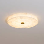 Lámpara de techo LED empotrada con acabado de alabastro y metal, disponible en tamaños de 40cm, 50cm y  5