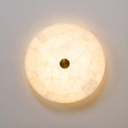 Lámpara de techo LED empotrada con acabado de alabastro y metal, disponible en tamaños de 40cm, 50cm y  6