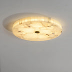 Lámpara de techo LED empotrada con acabado de alabastro y metal, disponible en tamaños de 40cm, 50cm y  9