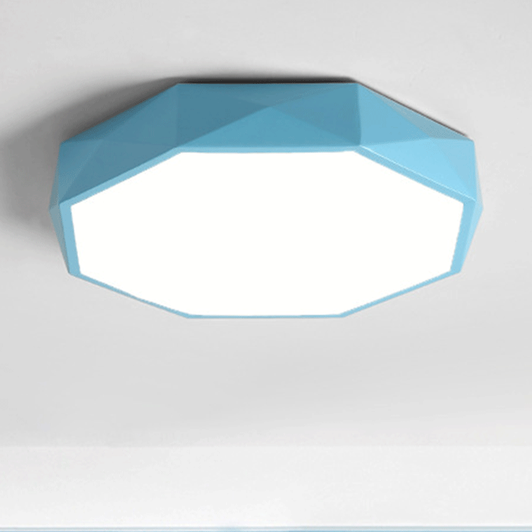 Lámpara de techo LED moderna con diseño escandinavo en hierro y acrílico, perfecta para iluminar pasillos y salas de estar. 4