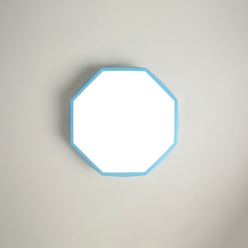 Lámpara de techo LED moderna con diseño escandinavo en hierro y acrílico, perfecta para iluminar pasillos y salas de estar. 5