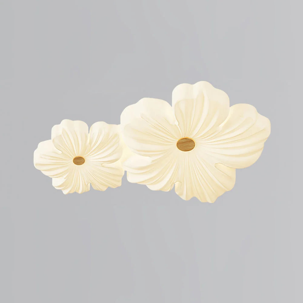 Lámpara de techo LED integrada con pantalla acrílica en forma de flor, diseño moderno y regulable, ideal para decoraciones de comedor y 9