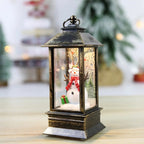 Linterna navideña decorativa con temporizador de 6 horas, luz cálida y diseño clásico, fabricada en plástico ABS compacto, ideal 2