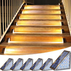 Luces solares automáticas para escaleras con luz blanca cálida, ideales para iluminación exterior compacta, mejorando la seguridad y el estilo de 5