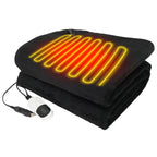 Manta calefactora para coche de 12V con 9 niveles de calor y temporizador ajustable, ideal para mantener el calor en viajes 0