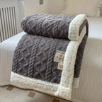 Manta reversible Sherpa lavable suave y ligera de 150 cm x 200 cm, ideal para uso durante todo el año. 0