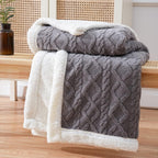 Manta reversible Sherpa lavable suave y ligera de 150 cm x 200 cm, ideal para uso durante todo el año. 1