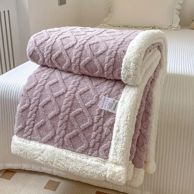 Manta reversible Sherpa lavable suave y ligera de 150 cm x 200 cm, ideal para uso durante todo el año. 10