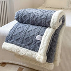 Manta reversible Sherpa lavable suave y ligera de 150 cm x 200 cm, ideal para uso durante todo el año. 3