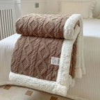 Manta reversible Sherpa lavable suave y ligera de 150 cm x 200 cm, ideal para uso durante todo el año. 4