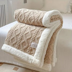 Manta reversible Sherpa lavable suave y ligera de 150 cm x 200 cm, ideal para uso durante todo el año. 5