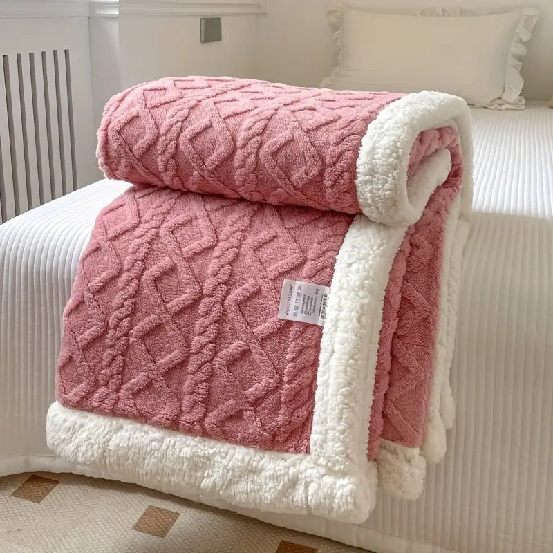 Manta reversible Sherpa lavable suave y ligera de 150 cm x 200 cm, ideal para uso durante todo el año. 7