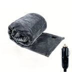 Manta térmica para coche 12V con 9 niveles de calor y temporizador, ideal para mantener la comodidad en viajes en vehículo. 2