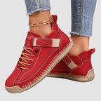 Zapatillas deportivas ortopédicas mujer vista lateral