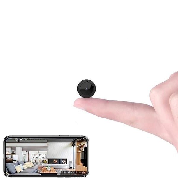Mini cámara de seguridad WiFi inalámbrica con grabación en bucle, ideal para vigilancia en casa, presenta un ángulo de visión de 150 0