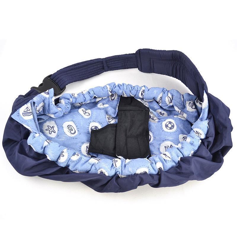 Mochila portabebés ajustable de poliéster lavable con correa acolchada, diseño compacto y cómodo para padres modernos. 0