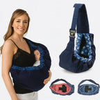 Mochila portabebés ajustable de poliéster lavable con correa acolchada, diseño compacto y cómodo para padres modernos. 1