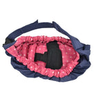 Mochila portabebés ajustable de poliéster lavable con correa acolchada, diseño compacto y cómodo para padres modernos. 3