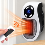 Calefactor Eléctrico Bajo Consumo con Control Remoto y Diseño Compacto