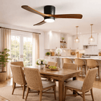 Ventilador De Techo Moderno De Madera - LED Integrado