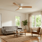 Ventilador De Techo Moderno De Madera - LED Integrado