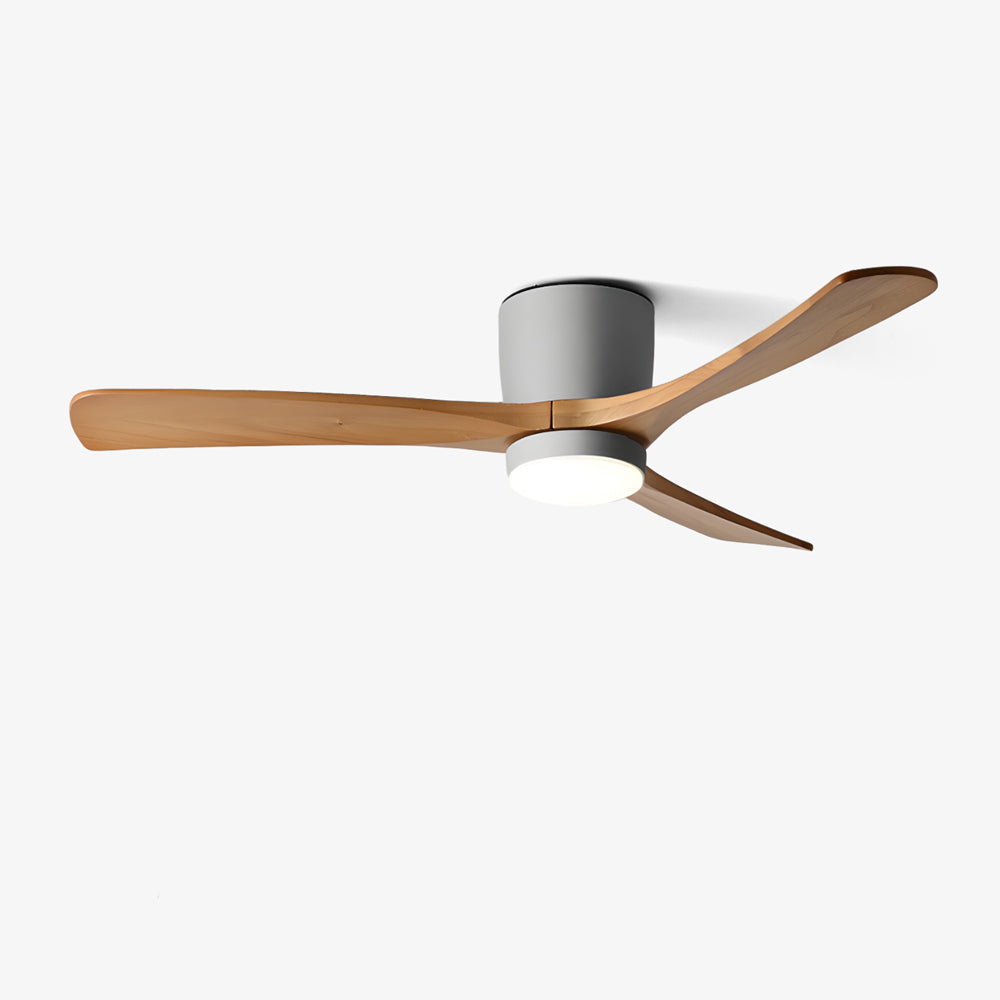 Ventilador De Techo Moderno De Madera - LED Integrado