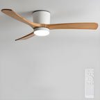 Ventilador De Techo Moderno De Madera - LED Integrado