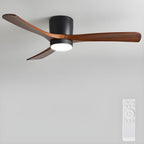 Ventilador De Techo Moderno De Madera - LED Integrado