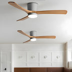 Ventilador De Techo Moderno De Madera - LED Integrado