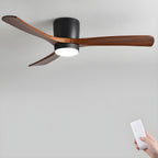 Ventilador De Techo Moderno De Madera - LED Integrado