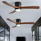 Ventilador De Techo Moderno De Madera - LED Integrado