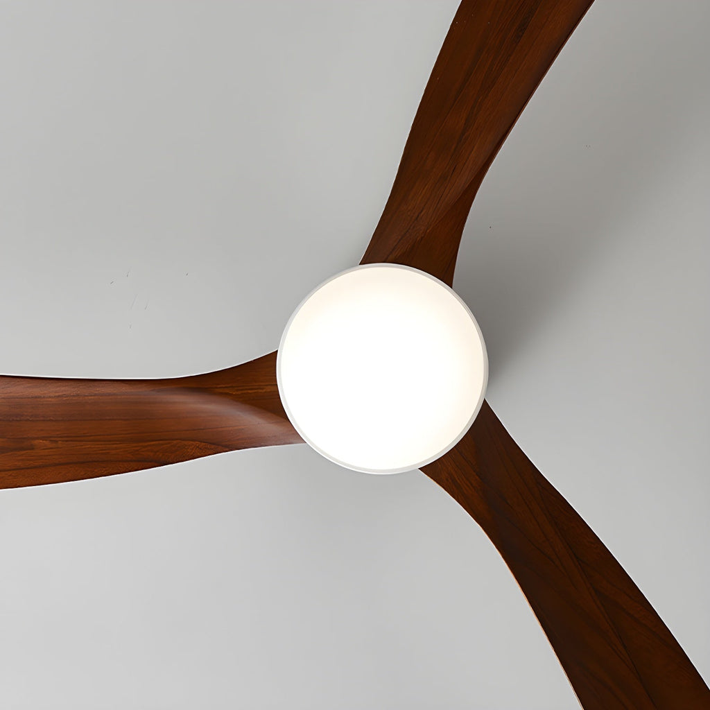 Ventilador De Techo Moderno De Madera - LED Integrado