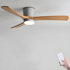 Ventilador De Techo Moderno De Madera - LED Integrado
