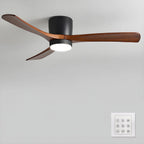 Ventilador De Techo Moderno De Madera - LED Integrado