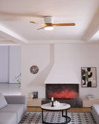 Ventilador De Techo Moderno De Madera - LED Integrado