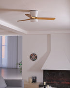 Ventilador De Techo Moderno De Madera - LED Integrado