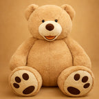 Oso de peluche gigante con relleno ajustable, textura suave y diseño acogedor, ideal para niños y adultos. 5