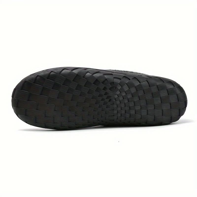 Pantuflas para hombre de lana sintética con diseño de mocasín, ideales para mantener los pies cálidos y cómodos durante el invierno. 7